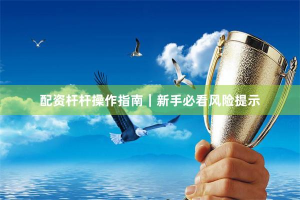配资杆杆操作指南｜新手必看风险提示